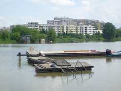 Zabytkowy Dworzec Wodny w Porcie Praskim 21.05.2010 - pod wodą