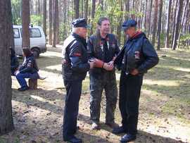 Janusz Czapliński - President Bractwa HD-Lublin, autor w srodku i President TUR -Veteran Club -Garwolin