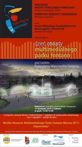 Zaproszenie - Podglądamy warszawskie fontanny