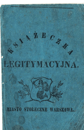 Książeczka legitymacyjna Julianny Piekarskiej z 1867 r.