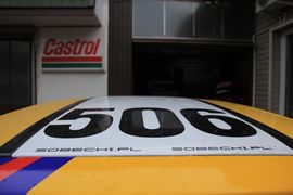 Rallycrosówka Seicento - numer na dachu