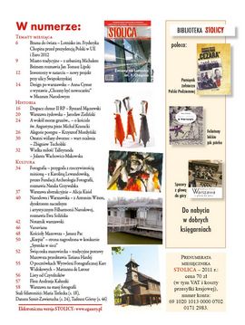 Magazyn Stolica - spis treści