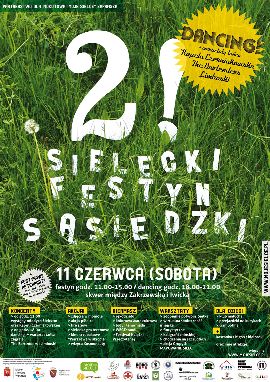 Drugi Sielecki Festyn Sąsiedzki - plakat