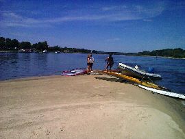 Windsurferzy na Wiśle