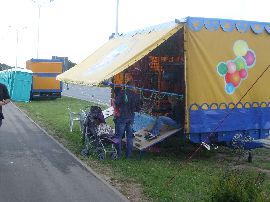 Atrakcja dla dzieci przy ścieżce rowerowej