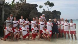 Reprezentacja Dziennikarzy podczas zgrupoania na Filipinach