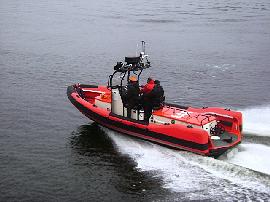 Łódź na wodzie w akcji