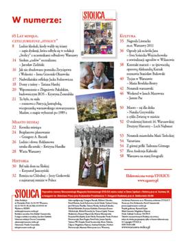 Magazyn Stolica nr 10/2011 - spis treści