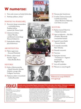 Spis treści Magazynu Stolica nr 11 z 2001 r.