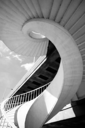 Schody przy Moście Gdańskim