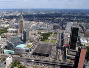 Dworzec Centralny w Warszawie, widok z lotu ptaka. Fot. Paweł Brzeziński