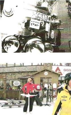 Wracajmy żywi - mój Harley w 1972 i ja na nartach w 2011 r.