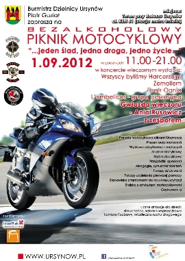 Bezalkoholowy piknik motocyklowy na Ursynowie