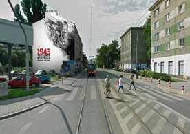 Mural wołyński na Woli - wizualizacja