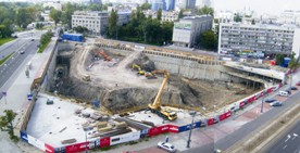 Plac budowy w miejscu byłego Supersamu