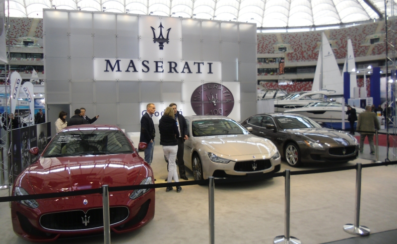 Stoisko Maserati na targach Wiatr i Woda