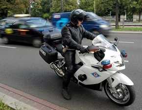 Paweł Rongiers z Warszawskiej Drogówki (Foto M.Krupa/KGP)