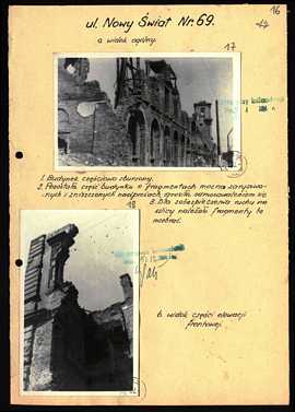 Nowy Swiat 69, 1945 r,. ze zbiorów APW
