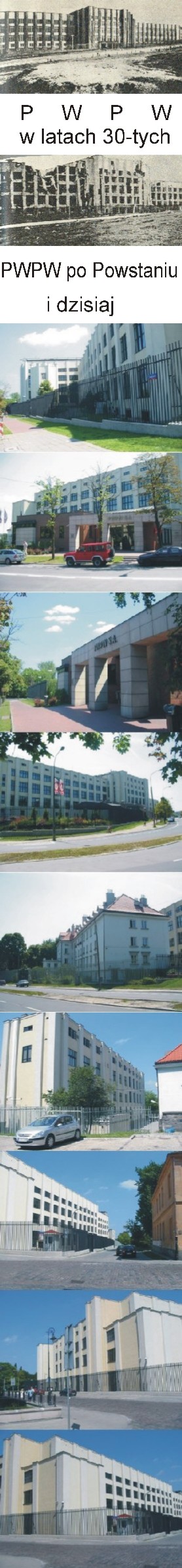 Dwa pierwsze zdjęcia pochodzą z cytowanej książki "Reduta PWPW" Juliusza Kuleszy