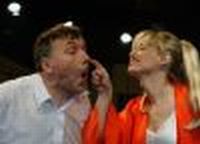 Małgorzata Bogdańska i Leon Charewicz w spektaklu Teatru Ochoty (Życie Warszawy)