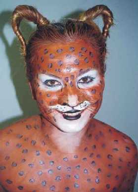 Pantera - autorka Sylwia Krajewska z Międzynarodowej Szkoły Charakteryzacji Marii Ewy Dziewulskiej w Warszawie (www.dziewulscy.home.pl) (Internet + własne zaangażowanie)