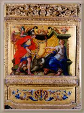 Fragment karety paradnej Jana III Sobieskiego (Muzeum Pałac w Wilanowie)