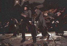 Scena spektaklu Dwojnik (Teatr Narodowy)