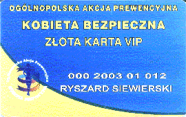 Złota karta Komendanta KSP (skanowanie - Zspól Pasowy KSP) (Warszawska Policja)