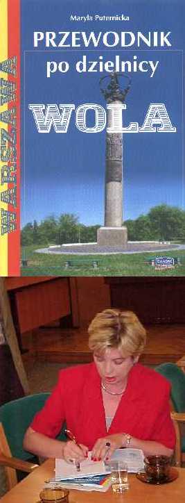 Okładka przewodnika oraz Autorka wpisująca dedydykacje (gazeta.pl)