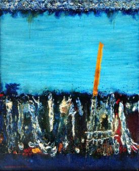 Rajmund Ziemski, "Pejzaż 14/72", 1972, olej, płótno, 100x82 cm. (Galeria Art NEW media)